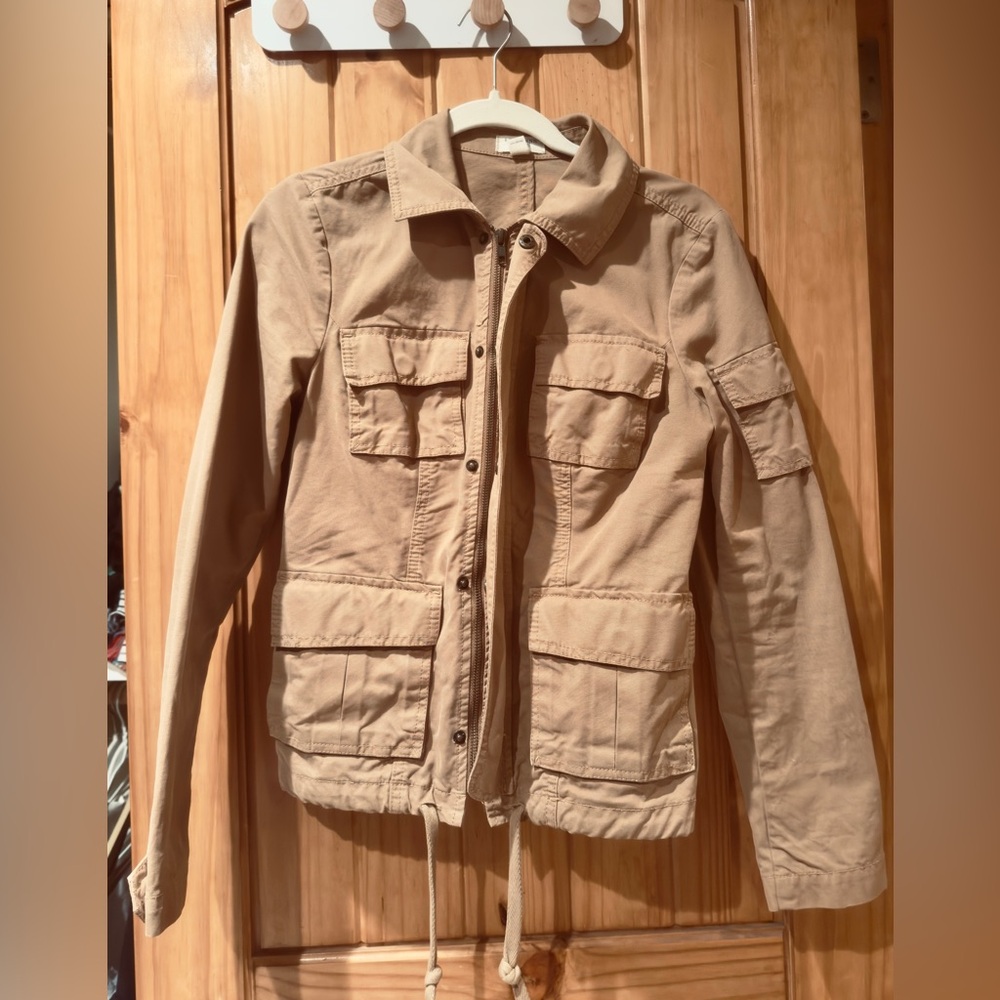 Lands' End Tan Utility Jacket